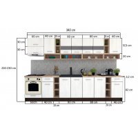 Bucatarie COSSY NEW 340 Wenge / Decor K365